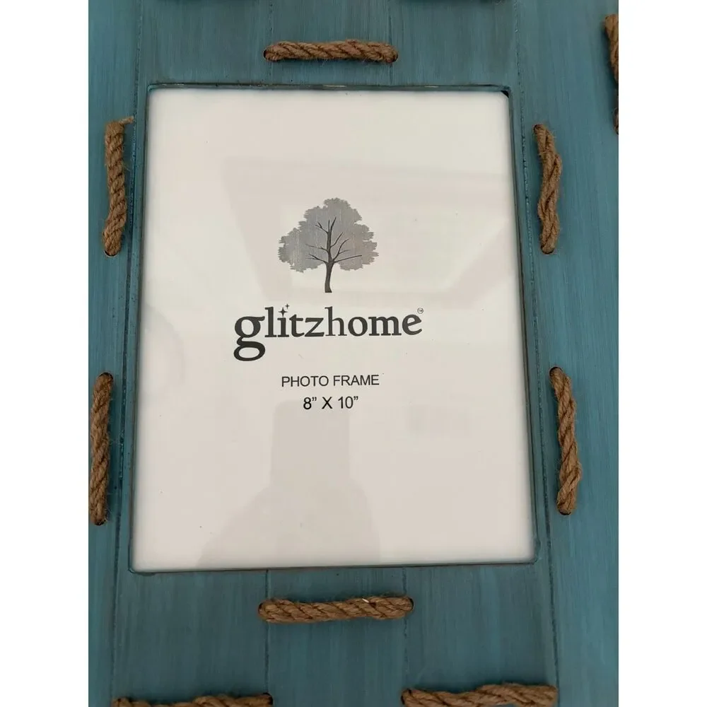 8x10 Wooden Photo Frame with rope accents